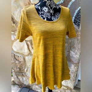 Lularoe Perfect T Size Small S - Mustard Yellow